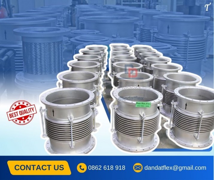 Khớp nối giãn nở kim loại, bù trừ giãn nở nhiệt inox, khớp nối mềm inox chịu nhiệt cao