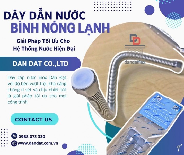 Dây dẫn nước inox, ống mềm cấp nước nóng lạnh, dây mềm inox cấp nước ren trong