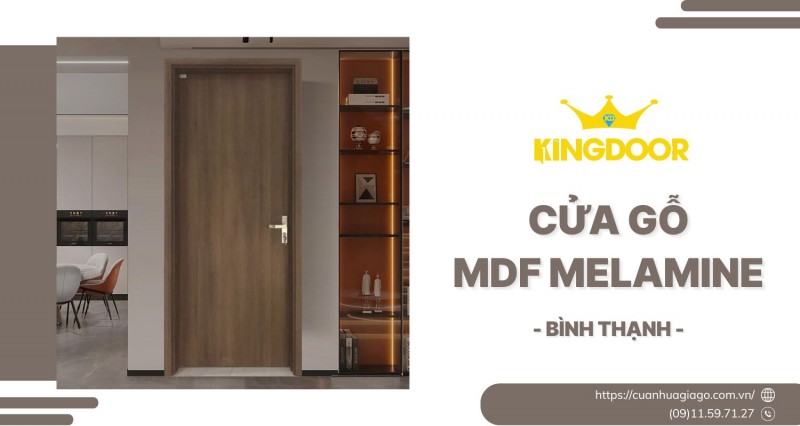 Cửa Gỗ MDF Melamine Tại Bình Thạnh | Bền Đẹp, Chống Ẩm