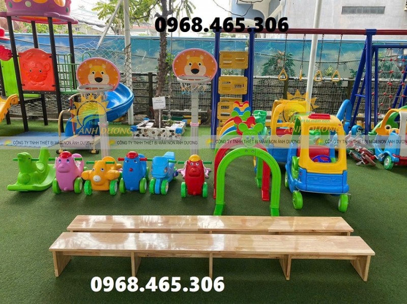 Băng ghế thể dục mầm non, ván trượt dốc mầm non