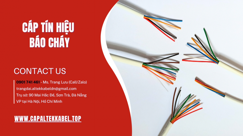 Cáp báo cháy Altek Kabel 0.22mm – Giá tốt, dễ thi công