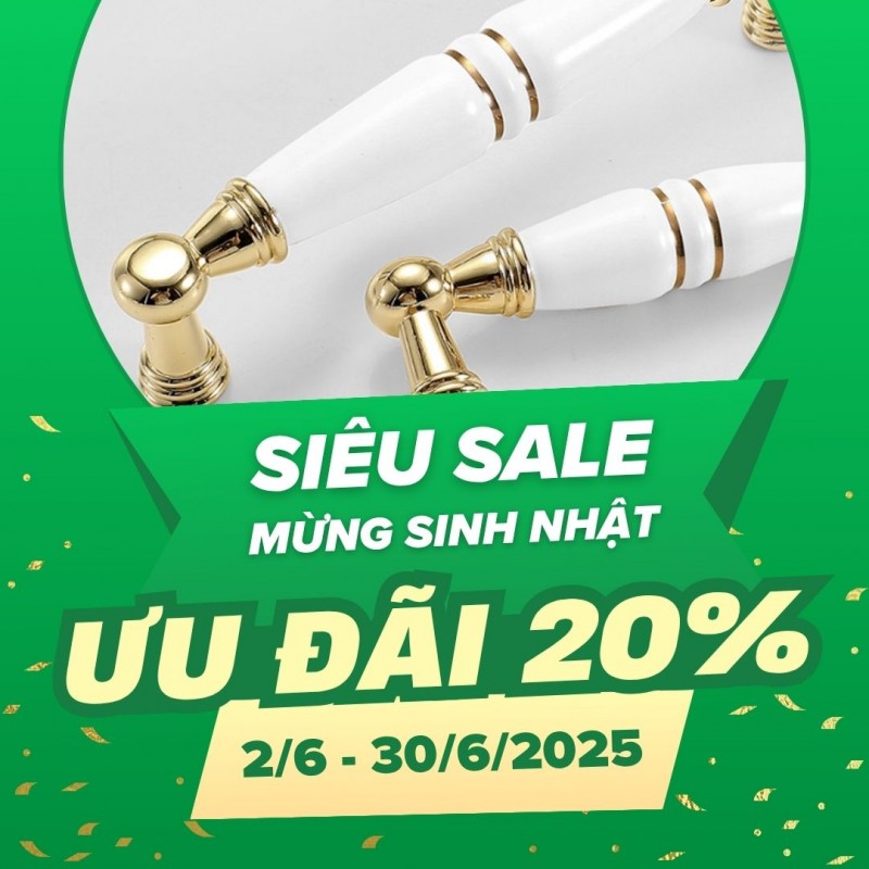 Tay nắm tủ sứ NK298 - Ưu đãi 20% toàn bộ sản phẩm