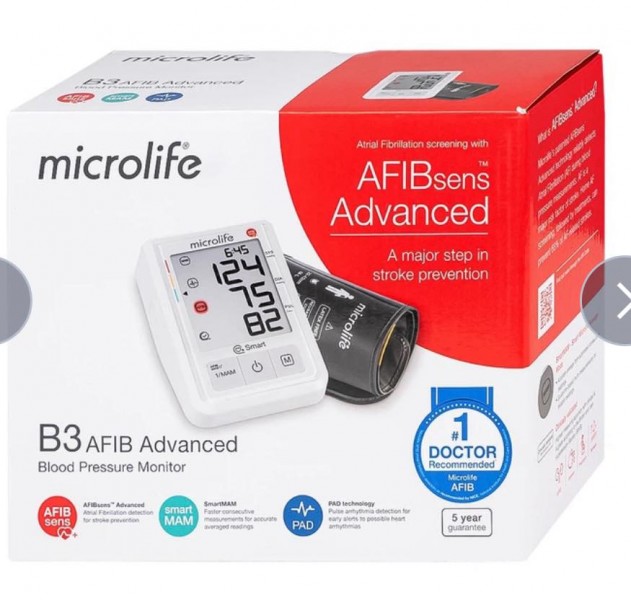 THIẾT BỊ Y TẾ 4H : Máy đo huyết áp Microlife B3 AFIB. Cảnh báo