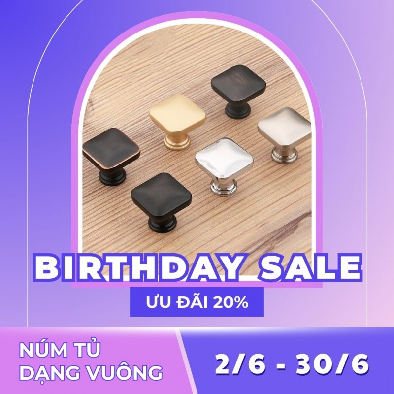 Núm tủ dạng vuông NK169 - Ưu đãi 20% toàn bộ sản phẩm