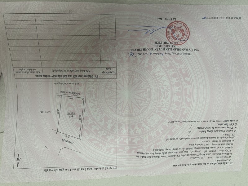 CHÍNH CHỦ BÁN ĐẤT TẠI XÓM ĐƯỜNG THƯỢNG – XÃ ĐỒNG VĂN – THANH CHƯƠNG – NGHỆ AN
