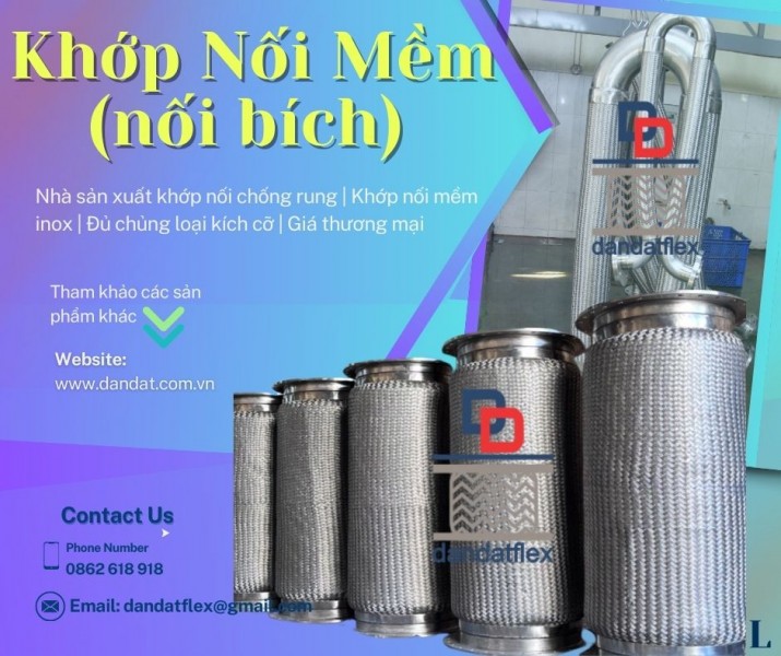 Báo giá khớp nối mềm inox các loại sản xuất trực tiếp 