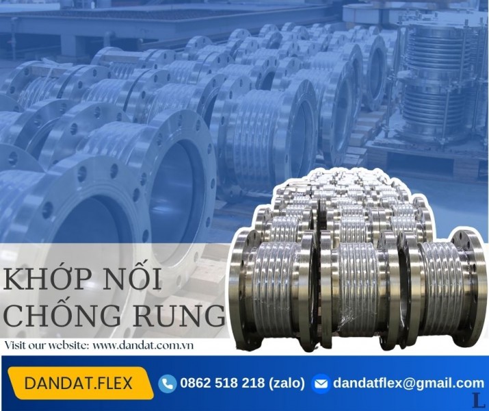 Khớp nối giãn nở, khớp nối mềm, khớp chống rung, ống mềm inox 304
