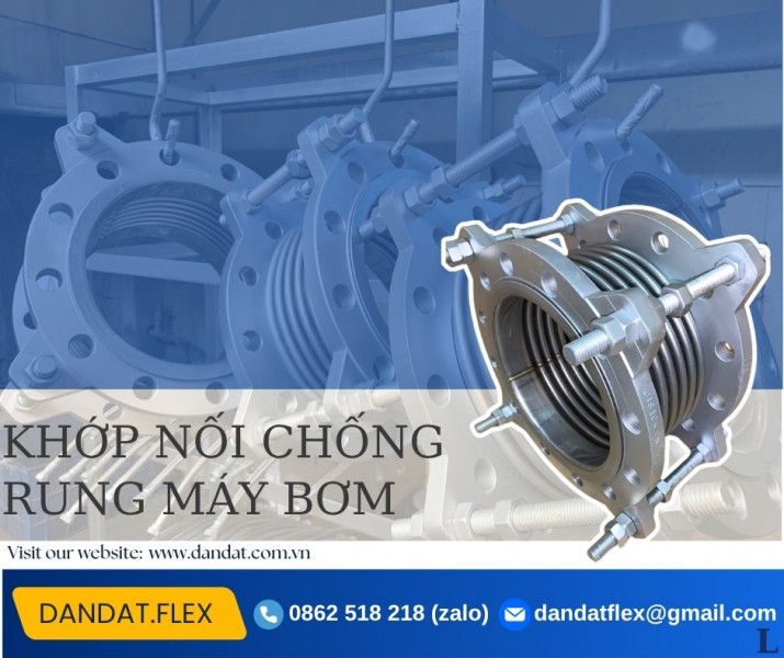 Giá khớp nối chống rung inox, khớp nối mềm inox nối bích, khop noi mem 