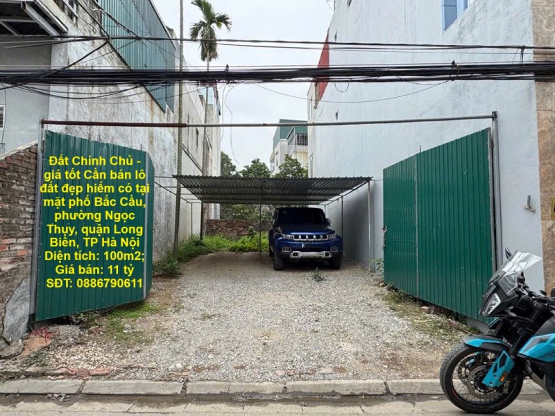 Đất Chính Chủ - giá tốt Cần bán lô đất đẹp hiếm có tại mặt phố Bắc Cầu, TP Hà Nội