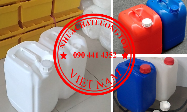 SỈ LẺ CAN NHỰA 10 LÍT DÀY, THÙNG NHỰA 20 LÍT ĐỰNG CHẤT TẨY RỬA,