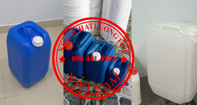 SỈ LẺ CAN NHỰA 10 LÍT DÀY, THÙNG NHỰA 20 LÍT ĐỰNG CHẤT TẨY RỬA,