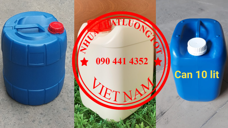 BÁN CAN NHỰA 10 LÍT ĐỰNG AXIT, THÙNG NHỰA 20 LÍT ĐỰNG HÓA CHẤT LOÃNG