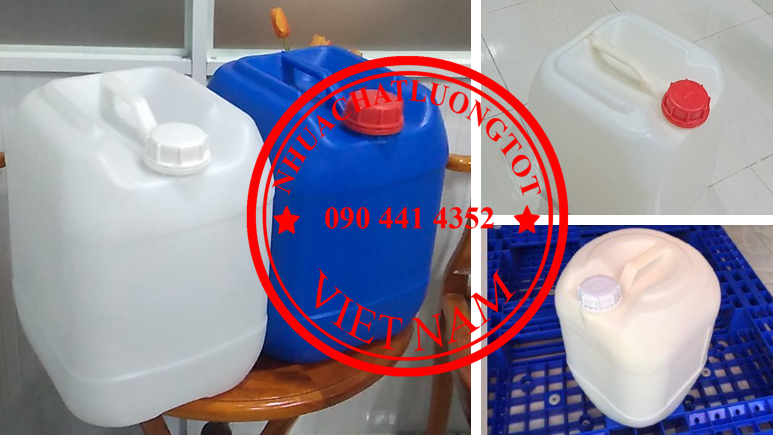 BÁN CAN NHỰA 10 LÍT ĐỰNG AXIT, THÙNG NHỰA 20 LÍT ĐỰNG HÓA CHẤT LOÃNG