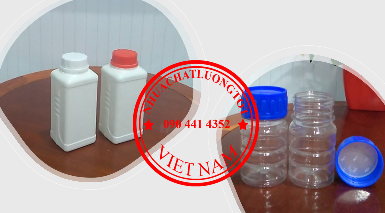 Chai lọ 100ml vuông, lọ nhựa 100ml vàng, chai lọ nhựa HDPE 100ml