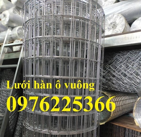 Lưới hàn mạ kẽm D2a50x50, D3a50x50, D4a50x50