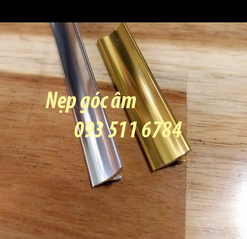 Nẹp ron gạch U10 nhôm Inox nẹp V góc tường nẹp góc âm