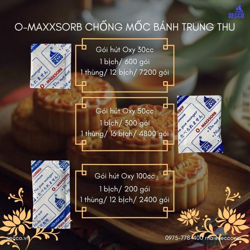 Mua gói hút Oxy cho bánh trung thu chống mốc ở đâu O-Maxxsorb