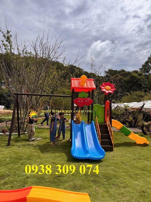 Cầu trượt xích đu giá rẻ,cầu trượt liên hoàn ngoài trời LH