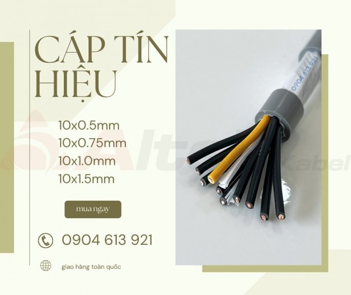 Cáp tín hiệu chống nhiễu RVVP 10x0.75 Altek Kabel 