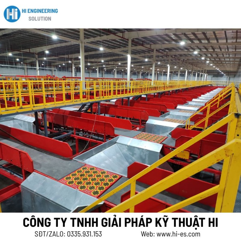 Tối ưu kho hàng – Tăng tốc phân loại với hệ thống băng chuyền tự động
