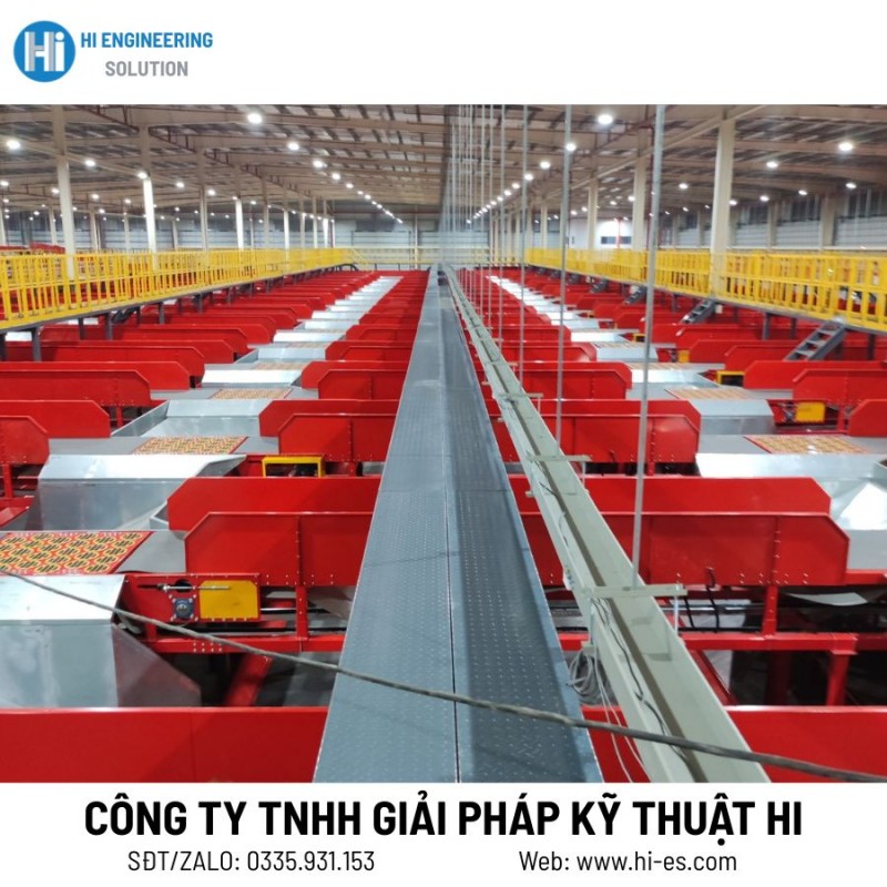 Tối ưu kho hàng – Tăng tốc phân loại với hệ thống băng chuyền tự động