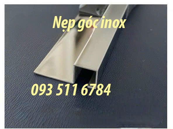 Nẹp góc tròn nẹp góc vuông inox nẹp inox góc vuông 2 cánh