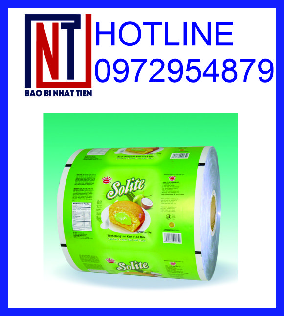 Sản xuất bao bì bánh kẹo dạng cuộn, cuộn màng bánh kẹo