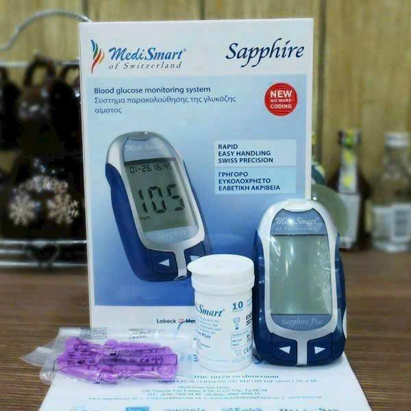 THIẾT BỊ Y TẾ 4H : Máy đo đường huyết Medismart Sapphire Plus