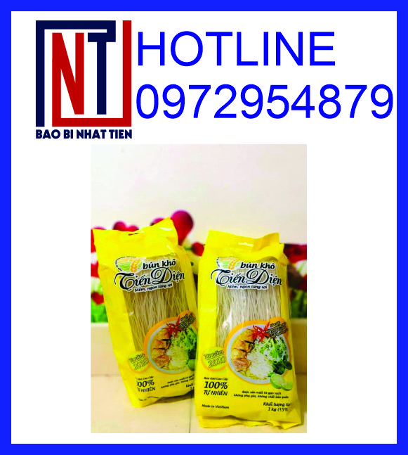 In bao bì bún khô, chuyên in túi đựng bún khô