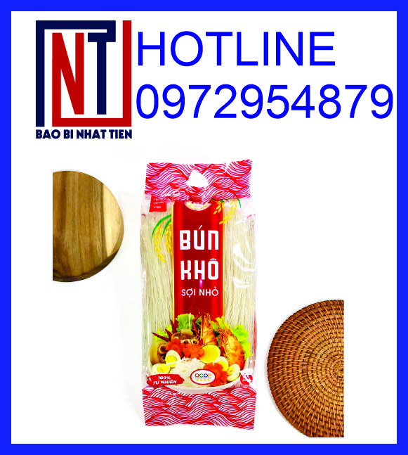 In bao bì bún khô, chuyên in túi đựng bún khô