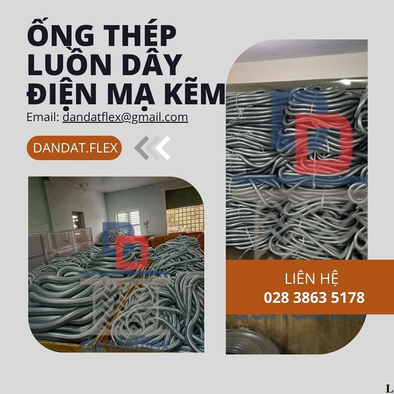Cung cấp ống ruột gà lõi thép bọc nhựa pvc, ống thép luồn dây điện