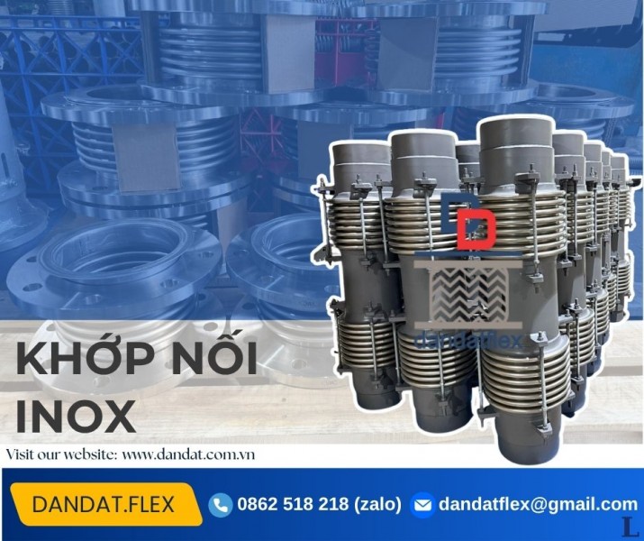 Khớp nối bù trừ giãn nở, ống giãn nở inox, khớp nối mềm inox 304
