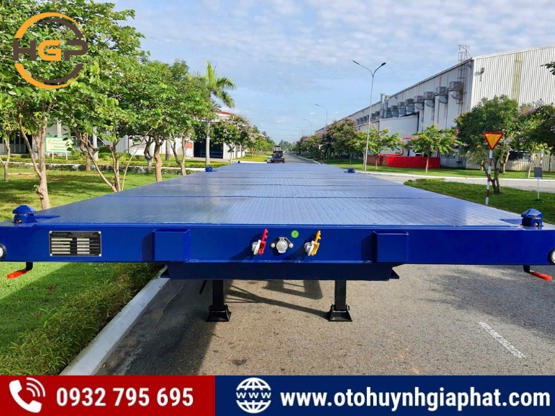 Bán mooc sàn Thaco Trường Hải 3 trục 40 feet 2025 mới