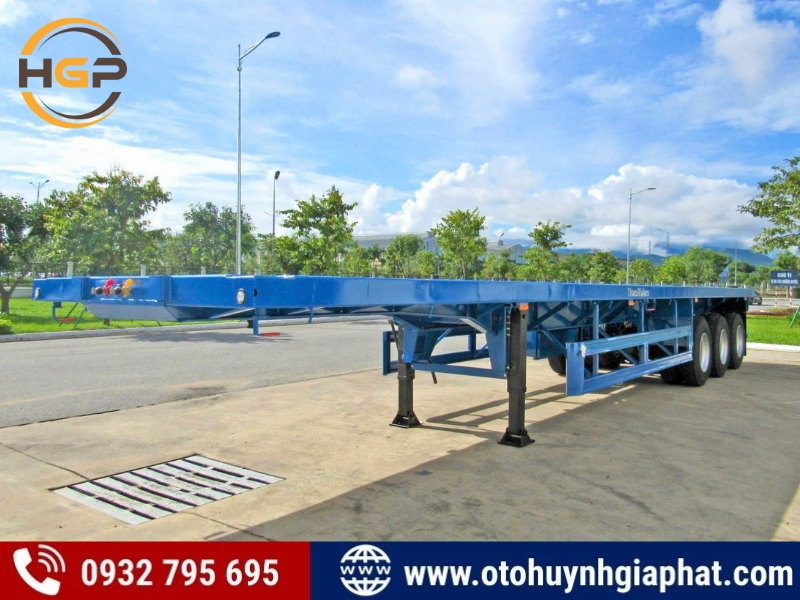 Bán mooc sàn Thaco Trường Hải 3 trục 40 feet 2025 mới