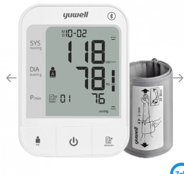 Thiết bị y tế 4H. Máy đo huyết áp có giọng nói tiếng việt YUWELL YE670CR