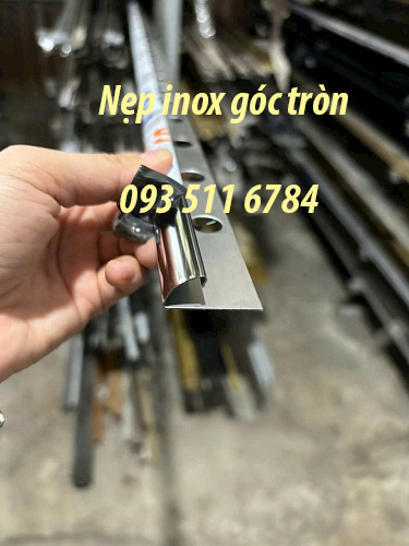 Nẹp T inox nẹp góc bo tròn nẹp cầu thang chống trượt