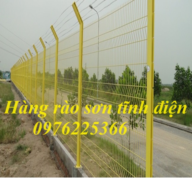 Thi công hàng rào sơn tĩnh điện tại Hà Tĩnh