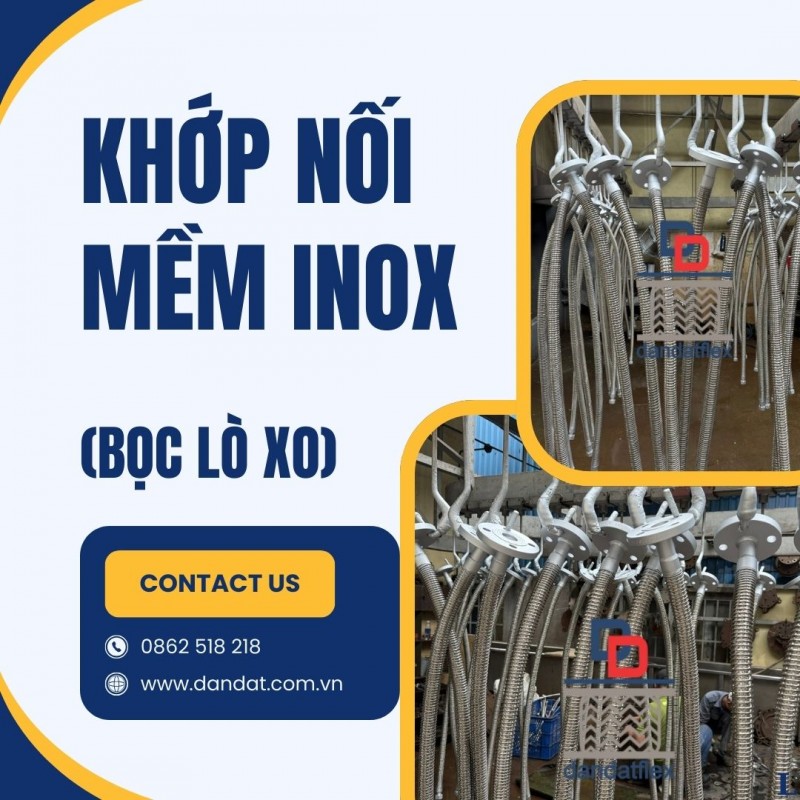 Ống dẫn dầu thủy lực bọc lưới inox, ống nối mềm vi sinh, khớp nối mềm inox 304