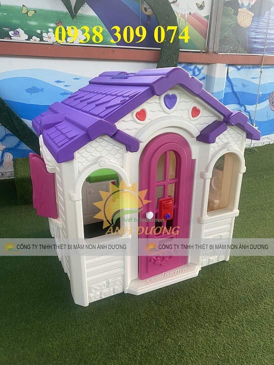 Nhà chơi cổ tích hình ngôi nhà, nhà chơi cổ tích mầm non