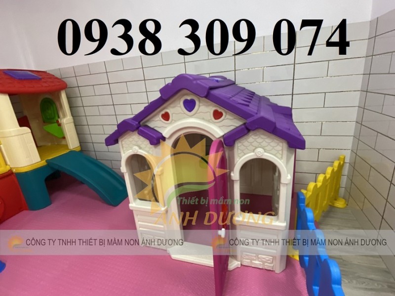 Nhà chơi cổ tích hình ngôi nhà, nhà chơi cổ tích mầm non