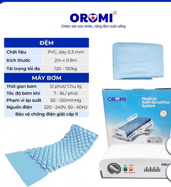 Thiết bị y tế 4H. Đệm chống loét OROMI HF608