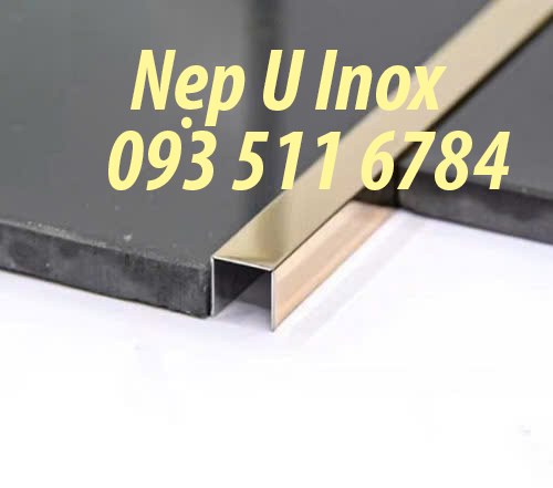 Nẹp U inox bóng nẹp trang trí V inox xước Nẹp nhôm NCP8