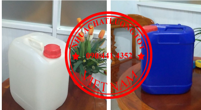Can nhựa 30 lít vuông đựng hóa chất nguy hại, axit độc hại 