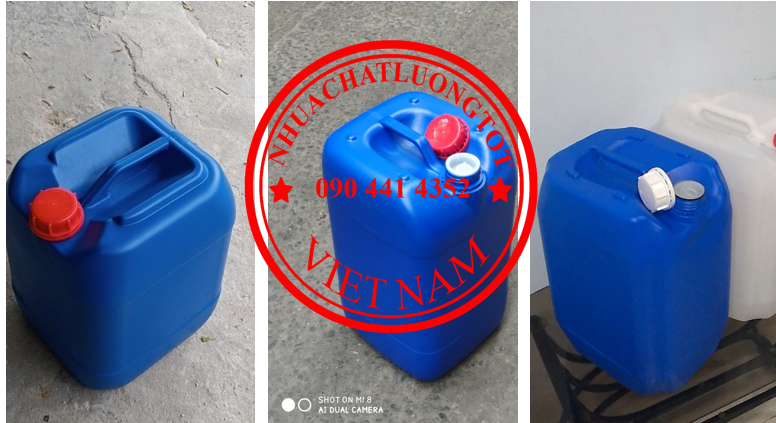 Can nhựa 10 lít đựng vi sinh, sản xuất can nhựa 20 lít đựng dầu nhờn