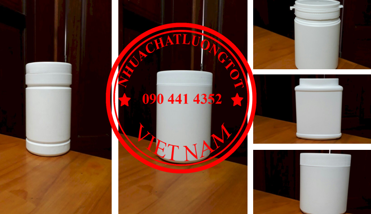 Hủ nhựa 2 ký đựng ngũ cốc, hủ nhựa 1.5 ký đựng thực phẩm, hủ nhựa 1kg đựng bột nghệ