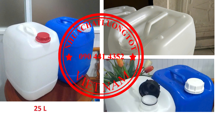 Can 10 lít đựng hóa chất chăn nuôi, can 20 lít đựng hóa chất y tế 