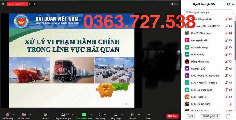 TUYỂN SINH LỚP KHAI HẢI QUAN