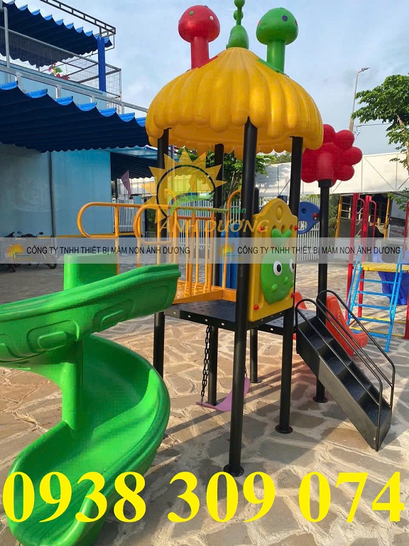 Cầu trượt liên hoàn ngoài trời,xích đu cầu trượt liên hoàn