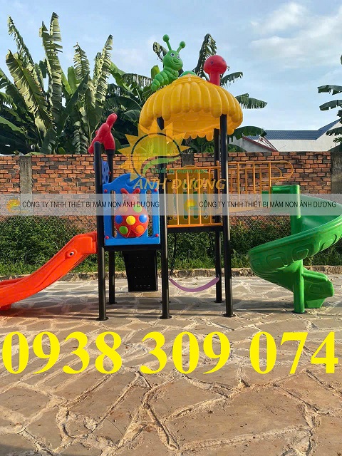 Cầu trượt liên hoàn ngoài trời,xích đu cầu trượt liên hoàn