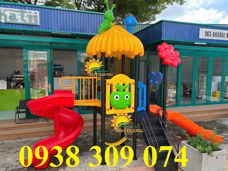 Cầu trượt liên hoàn ngoài trời,xích đu cầu trượt liên hoàn